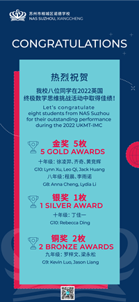 GREAT NEWS AT NAS SUZHOU - Great news at NASSuzhou